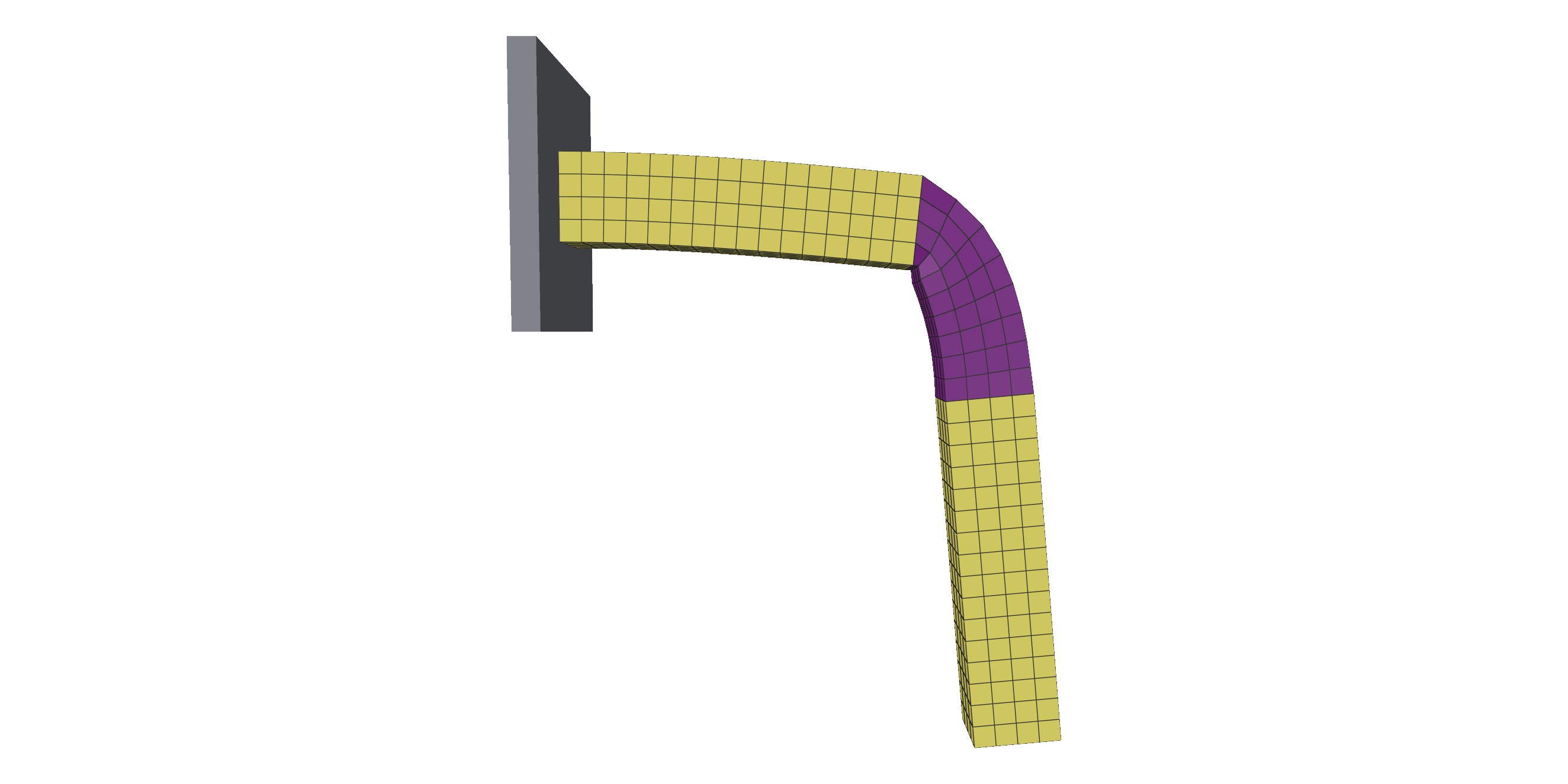 A graded cantilever folding at its soft middle band