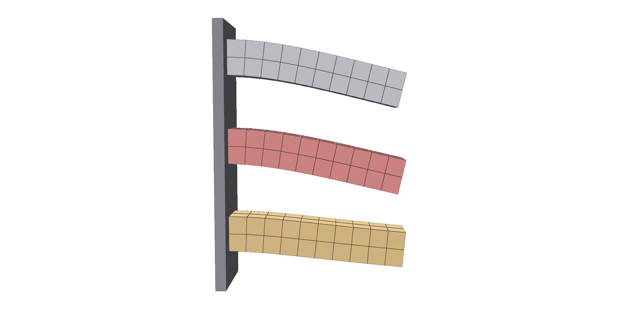 A full, a handles and a modal cantilever, settled